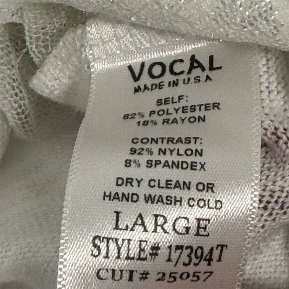 Vocal USA Floral Lace Back Tank Top Large Pink Roses Sparkle Boho Western - Picture 8 of 8